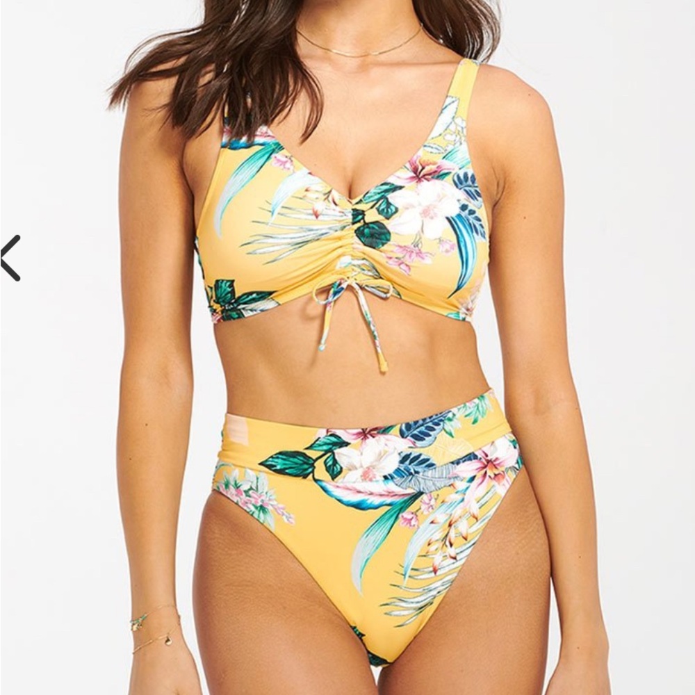 Floral Yellow Bikini Set